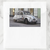 Sticker Rectangulaire Citroën 2 CV deux chevaux (Sac)