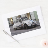 Sticker Rectangulaire Citroën 2 CV deux chevaux (Enveloppe)