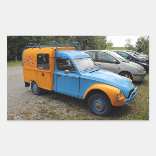 Sticker Rectangulaire Citroen Acadiane (Devant)