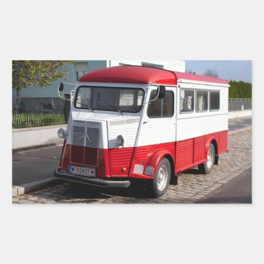 Sticker Rectangulaire Citroen Type H Van (Devant)