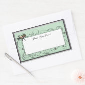 Sticker Rectangulaire Citron arc-en-ciel (Enveloppe)