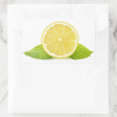 Sticker Rectangulaire Citron et menthe (Sac)