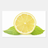 Sticker Rectangulaire Citron et menthe (Devant)