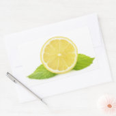 Sticker Rectangulaire Citron et menthe (Enveloppe)