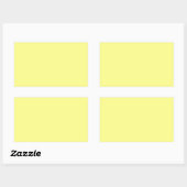 Sticker Rectangulaire Citron Sorbet (Feuille)