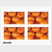 Sticker Rectangulaire Citrouille (Feuille)