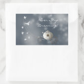 Sticker Rectangulaire Citrouille Cendrillon (Sac)