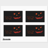 Sticker Rectangulaire Citrouille Halloween 001 (Feuille)