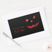 Sticker Rectangulaire Citrouille Halloween 001 (Enveloppe)