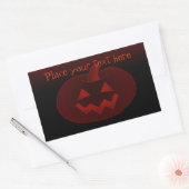 Sticker Rectangulaire Citrouille Halloween 002 (Enveloppe)