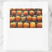Sticker Rectangulaire Citrouilles d'automne (Sac)