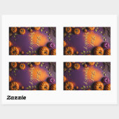 Sticker Rectangulaire Citrouilles d'Halloween (Feuille)