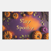 Sticker Rectangulaire Citrouilles d'Halloween (Devant)