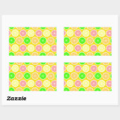 Sticker Rectangulaire Citrus (Feuille)