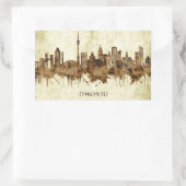 Sticker Rectangulaire Cityscape de Toronto Canada (Sac)
