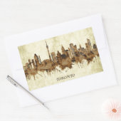 Sticker Rectangulaire Cityscape de Toronto Canada (Enveloppe)