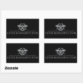 Sticker Rectangulaire Civis Romanus Sum (CIVIS ROMANVS SVM) (Feuille)