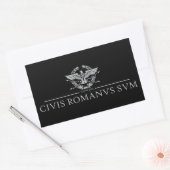 Sticker Rectangulaire Civis Romanus Sum (CIVIS ROMANVS SVM) (Enveloppe)