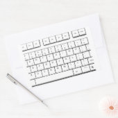 STICKER RECTANGULAIRE CLAC (Enveloppe)