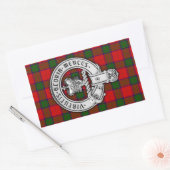 Sticker Rectangulaire Clan Donnachaidh (Robertson) Crest & Tartan (Enveloppe)
