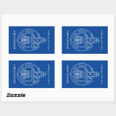 Sticker Rectangulaire Clan Donnachaidh (Robertson) Crest & War Cry (Feuille)