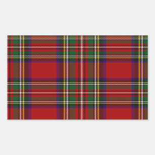 Sticker Rectangulaire Clan PixDezines stewart tartan