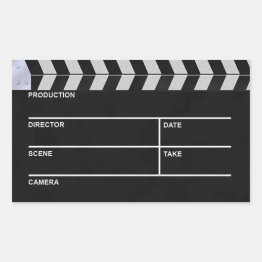 Sticker Rectangulaire clapet de cinéma (Devant)