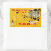 Sticker Rectangulaire Claridge's Hotel (Paris) (Sac)