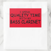 Sticker rectangulaire Clarinet Time Bass (Sac)