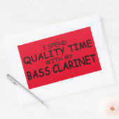 Sticker rectangulaire Clarinet Time Bass (Enveloppe)