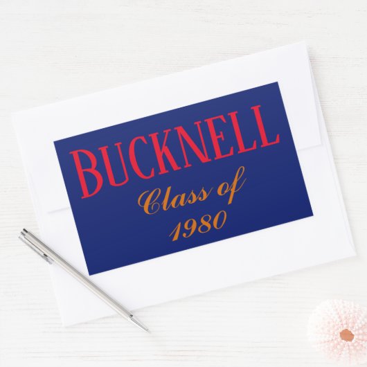 Sticker Rectangulaire classe de 1980 (Enveloppe)