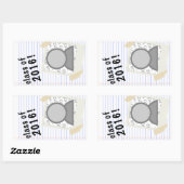 Sticker Rectangulaire classe de 2016 (Feuille)