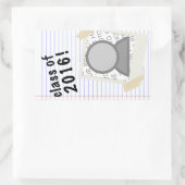 Sticker Rectangulaire classe de 2016 (Sac)
