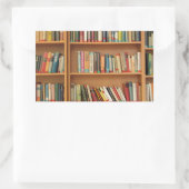 Sticker Rectangulaire Classic book shelf pattern (Sac)