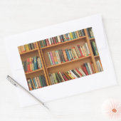 Sticker Rectangulaire Classic book shelf pattern (Enveloppe)