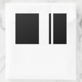 Sticker Rectangulaire Classic Retro Black & White Race (Sac)