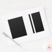 Sticker Rectangulaire Classic Retro Black & White Race (Enveloppe)
