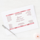 Sticker Rectangulaire Classic White and Pink Foil Cosmetics Bottle Label (Enveloppe)