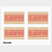 Sticker Rectangulaire Classifié Empilé (Feuille)
