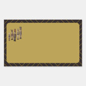 Sticker Rectangulaire Classy Nutcracker Soldiers Name Labels (Devant)