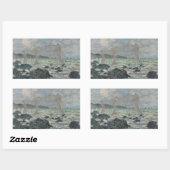 Sticker Rectangulaire Claude Monet - Filets de pêche à Pourville (Feuille)