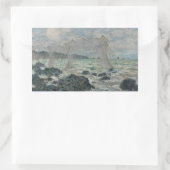 Sticker Rectangulaire Claude Monet - Filets de pêche à Pourville (Sac)