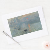 Sticker Rectangulaire Claude Monet Impression Sunrise Soleil Levant (Enveloppe)