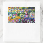 Sticker Rectangulaire Claude Monet : Iris Garden par Giverny (Sac)