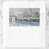 Sticker Rectangulaire Claude Monet - Le Magpie (Sac)