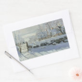 Sticker Rectangulaire Claude Monet - Le Magpie (Enveloppe)