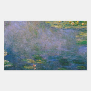 Sticker Rectangulaire Claude Monet - Lys d'eau