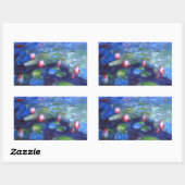 Sticker Rectangulaire Claude Monet : Nappes d'eau 2 (Feuille)
