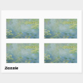 STICKER RECTANGULAIRE CLAUDE MONET - NÉNUPHAR (Feuille)