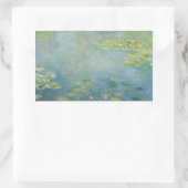 STICKER RECTANGULAIRE CLAUDE MONET - NÉNUPHAR (Sac)